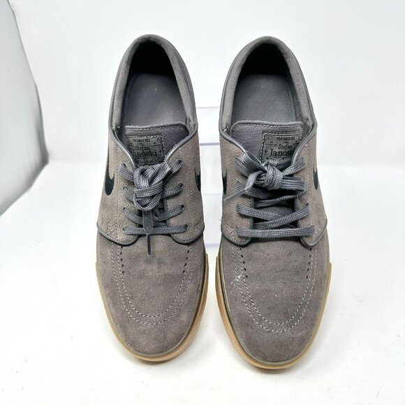 NIKE SB Zoom Stefan Janoski Shoe Men Size 10 Gray Suede Gum Sole 333824-018 - Picture 7 of 10